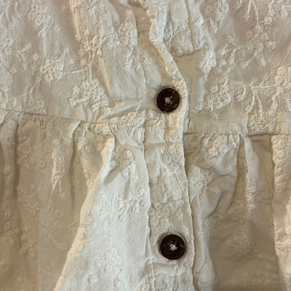 Bundle 2 pc outfit Polo Ralph Lauren White Floral Ruffle Shorts & Kendi shirt - Picture 12 of 13